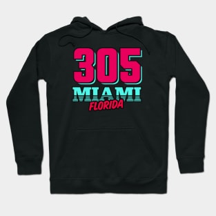 Retro Miami Florida 305 Hoodie